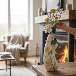 Vase en argile blanche 30 cm